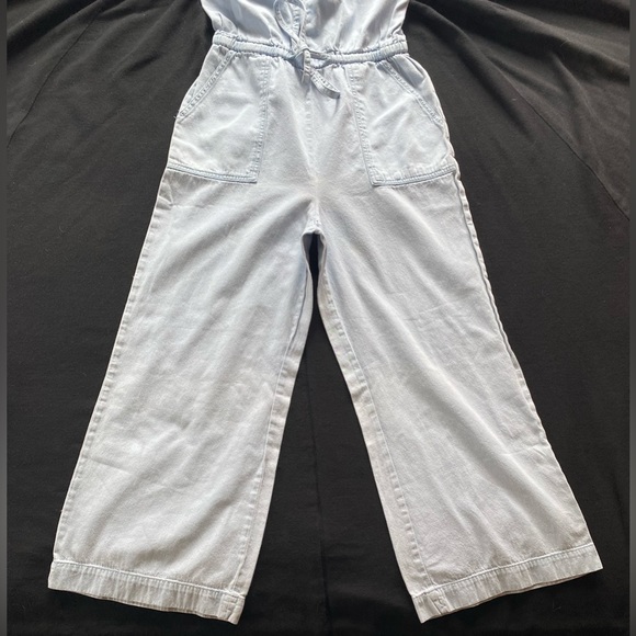 Universal Thread Indigo One Piece Cropped Bell Bottom Romper Jumpsuit! Size XS. - Picture 7 of 11